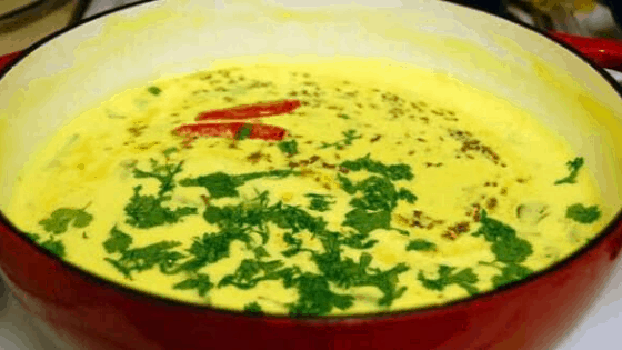 palak ki kadhi