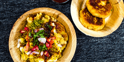 Aloo Tikki Chaat recipe in hindi