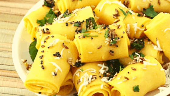 khandavi chaat recipe in hindi