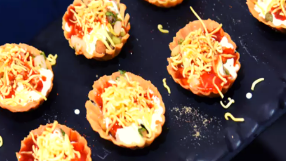 canape papdi chaat recipe in hindi