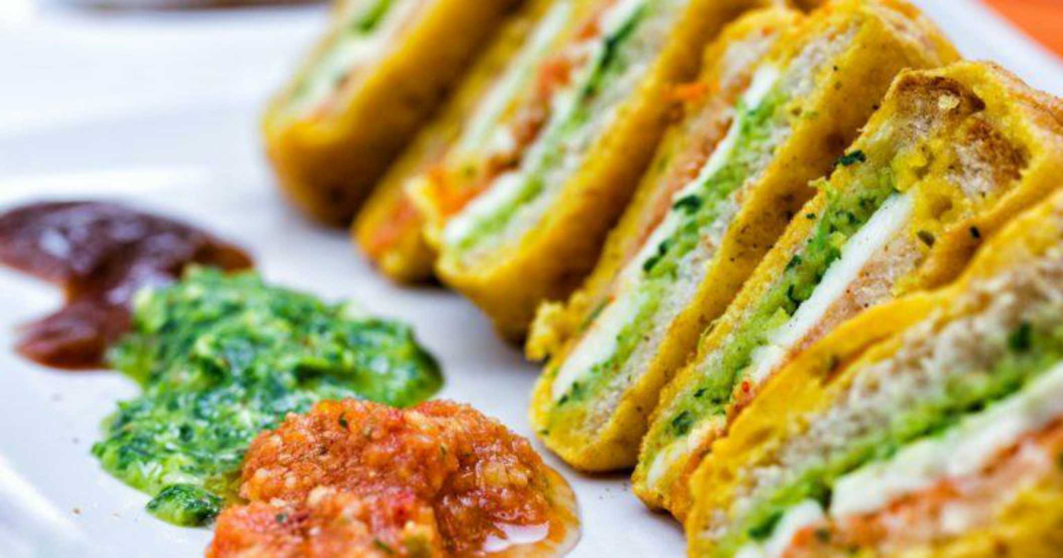 veg chees bread pakora