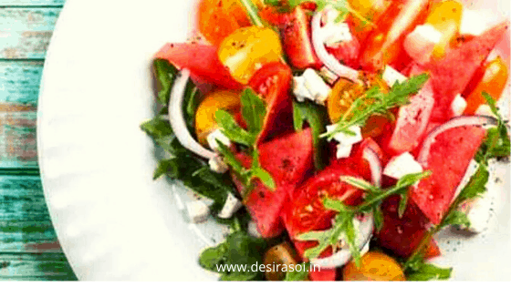Watermelon and Tomato Chaat