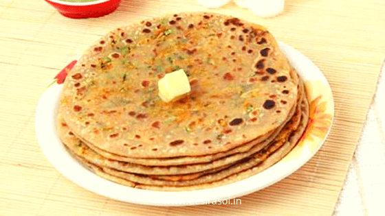 teen parta paratha recipe