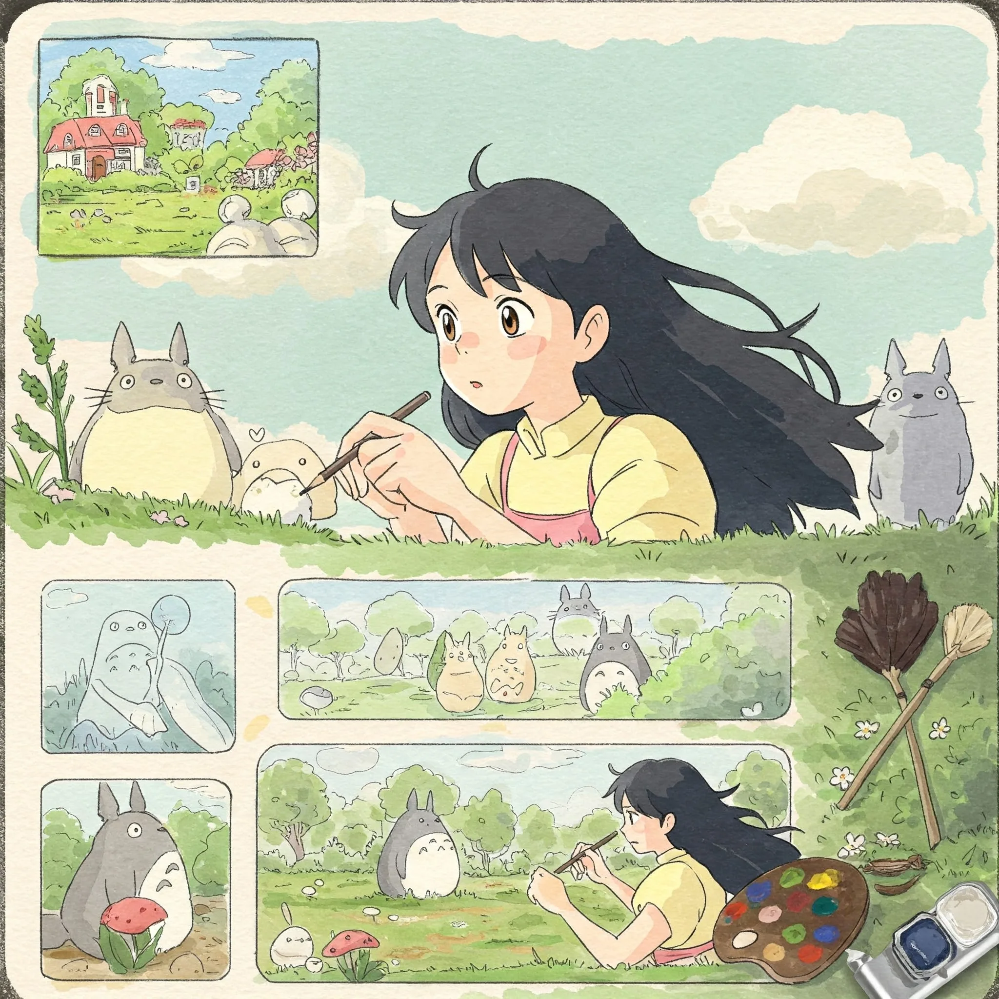 how to create ghibli style image
